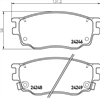 FRONT BRAKE PADS - MAZDA 6 GG CERAMIC 02-