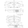 REAR BRAKE PADS MITSUBSHI LANCER AIRTREK FARGO  DB1686FP