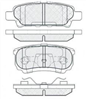 REAR BRAKE PADS - MITSUBISHI LANCR OUTLANDER CERAMIC