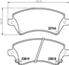 DB1714 E FRONT DISC BRAKE PADS - TOYOTA COROLLA ZZE122 01-