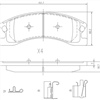 FRONT BRAKE PADS CHEROKEE GRAND CHEROKEE 2000- PR DB1716FP