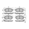 FRONT BRAKE PADS SUBARU LEGACY BP BL 03- (779.0 DB1722F