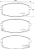 FRONT BRAKE PADS - HYUNDAI i30 CERAMIC 07-