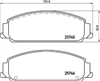 FRONT DISC BRAKE PADS - HOLDEN COMMODORE VE 06-