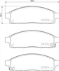 FRONT BRAKE PADS - MITSUBISI TRITON CERAMIC 05-09