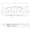 FRONT BRAKE PADS TOYOTA CAMRY/AURION ACV40 06- ( DB1800F