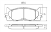 FRONT BRAKE PADS - TOYOTA CAMRY CERAMIC 06-