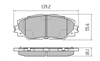 DB1802 UC FRONT DISC BRAKE PADS - TOYOTA RAV 4 06- 275MM DISC