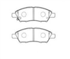 FRONT DISC BRAKE PADS - NISSAN TIIDA 06- DB1830 E