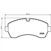 FRONT BRAKE PADS MERCEDES SPRINTER VAN 2006- (689 DB1974CP