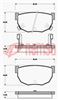 DB325 E REAR DISC BRAKE PADS - NISSAN SILVIA 93-02