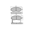 FRONT BRAKE PADS MAZDA B2000 COURIER DB409F