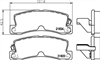 REAR BRAKE PADS - TOYOTA CAMRY CERAMIC 87-99