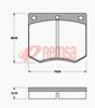 FRONT DISC BRAKE PADS - FORD / HOLDEN DB625 UC