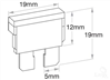 Standard Blade Fuse 5A Tan 100 Pce