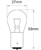 Bayonet Globe 12V 21W Standard - 10 Pce