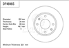 Disc Brake Rotor 257mm x 22 Min