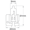 H2 X511 Globe 24V 70W