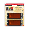 Amber Reflector With Mounting Bracket Twin Blister Pack