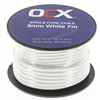 3mm Single Core Auto Cable White 7M Roll