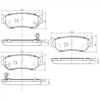 FRONT DISC BRAKE PADS - SUZUKI VITARA 95-98