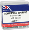 Micro Blade Fuse 30A Green 50 Pce