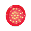 12V Round Stop/Tail Lamp With Red Lens Recessed Mount