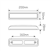 24V Front Direction Indicator With Front Position Lamp Chrome Bracket