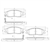 FRONT DISC BRAKE PADS - NISSAN PULSAR N16 00-06