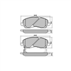 PHANTOM CERAMIC BRAKE PAD SET DODGE JEEP MITSUBISHI RDC1441