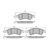 FRONT BRAKE PADS FORD RANGER CERAMIC 2011-2019 DB2074PS RDC2202