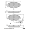 PHANTOM CERAMIC BRAKE PAD SET AUDI SKODA VOLKSWAGEN RDC2267