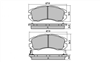 FRONT DISC BRAKE PADS - SUBARU IMPREZA 93-96