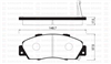 FRONT BRAKE PADS - HONDA CRV ODYSSEY CERAMIC 00-04