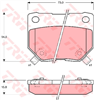 REAR DISC BRAKE PADS - NISSAN 300ZX 89-97