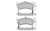 FRONT DISC BRAKE PADS - MAZDA 626 GE , GF 91-02