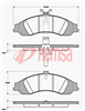 DB1331 UC FRONT DISC BRAKE PADS - HOLDEN COMM VT-VZ  97 - 06