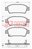 DB1660 E REAR DISC BRAKE PADS - TOYOTA PREVIA ACR# MCR# 99-