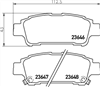 REAR BRAKE PADS - TOYOTA PREVIA ACR# MCR# CERAMIC 99-