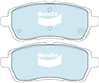 FRONT DISC BRAKE PADS - FORD/ MAZDA 2 07-