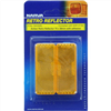 Reflector Rectangle Amber 28 x 70mm - 2 Pce