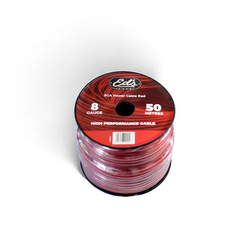 EDS EBP-08-50M 8 Gauge (8.35mmÂ²) CCA Power Cable | Frosted | 50 Metre Roll