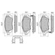 RDA BRAKES RDA GP Max General Purpose Low Metallic Brake Pad Set RDB2248