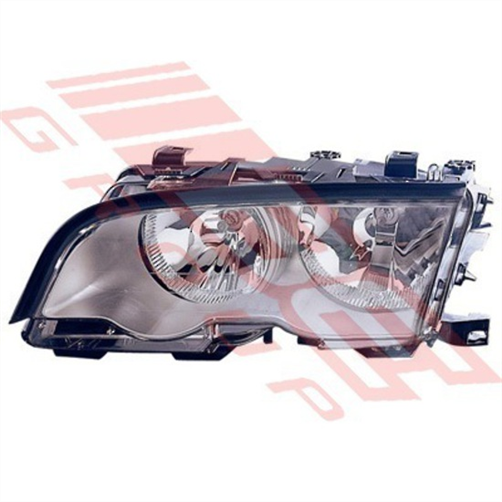 BMW HEADLAMP - L/H - GREY REFLECTOR - BMW 3'S E46 4D 1998