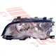 BMW HEADLAMP - L/H - GREY REFLECTOR - BMW 3'S E46 4D 1998