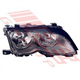 BMW HEADLAMP - R/H - BLACK REFLECTOR - BMW 3'S E46 4D 2001- F/L