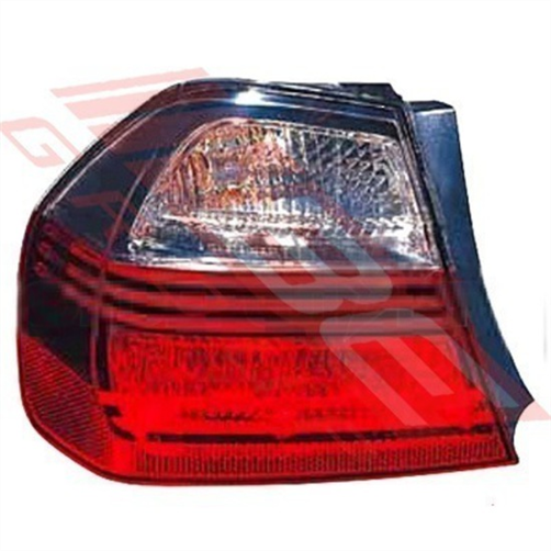 BMW REAR LAMP - L/H - RED/CLEAR - OUTER - BMW 3'S E90 2005-08 4DR