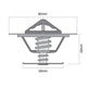 Tridon Thermostat 82mm - 82 Degrees C TT369-180P