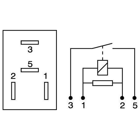 OEX Micro Relay 24V Normally Open 15A - Resistor Protected