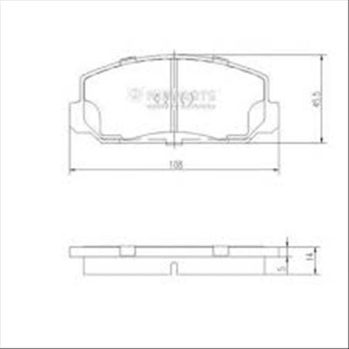 Remsa FRONT DISC BRAKE PADS - HONDA CIVIC 1980-1981 DB152 E